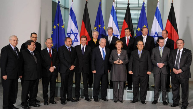 German-Israeli joint cabinet meeting at the Chancellery in Berli, January 18, 2010