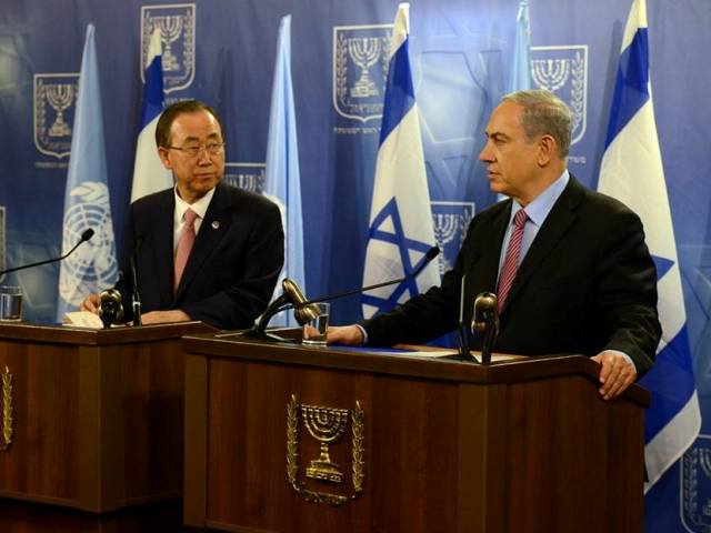 PM Netanyahu and UN Secretary General Ban Ki-moon