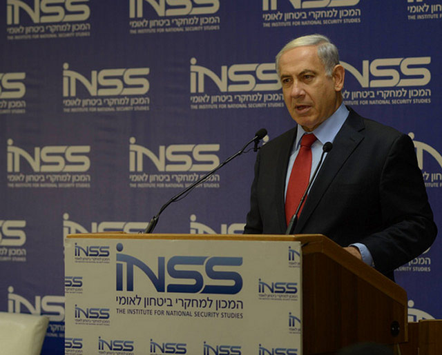 PM Netanyahu addresses the Institute for National Security Studies