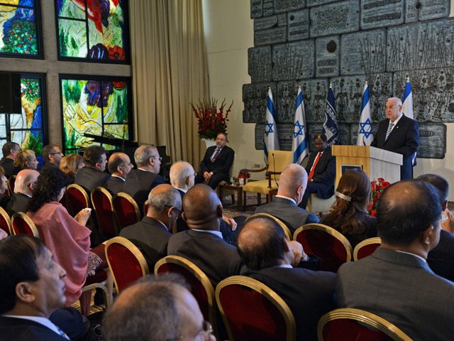 President Rivlin addresses the diplomatic corps in Israel