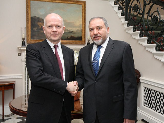 FM Liberman and Foreign Secretary Hague meet in London