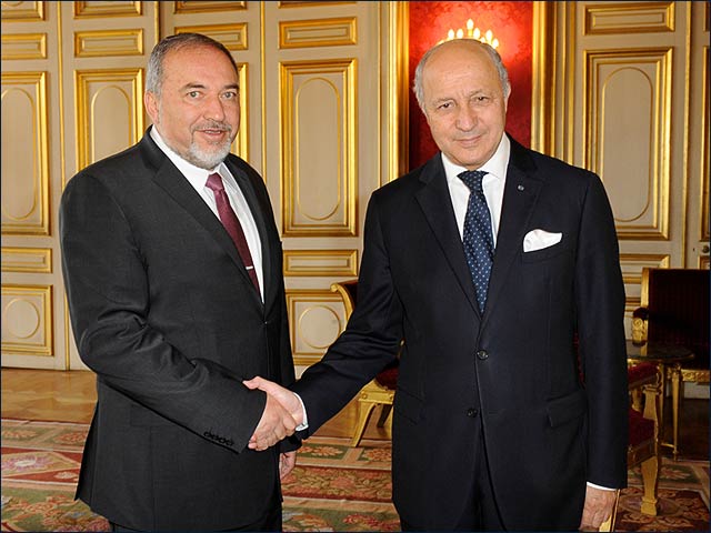 FM Liberman meeting with French FM Fabius