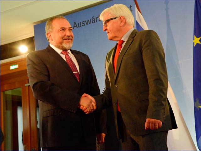 FM Liberman meets with German FM Steinmeier in Berlin