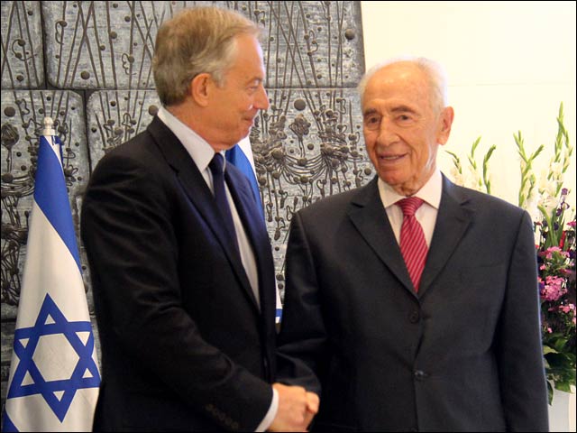 President Peres with Quartet Special Envoy Blair in Jerusalem