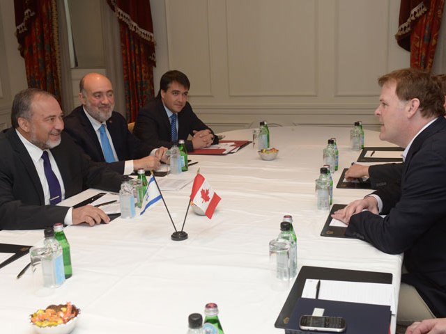 FM Liberman meets with Canadian FM John Baird