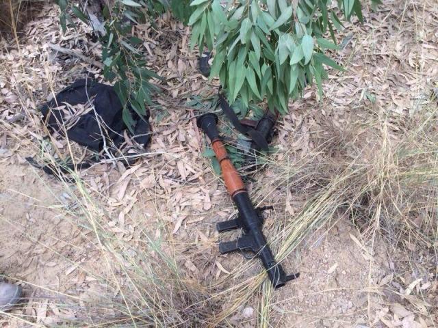 Weapons recovered after infiltration attempt via tunnel from Gaza, July 19, 2014