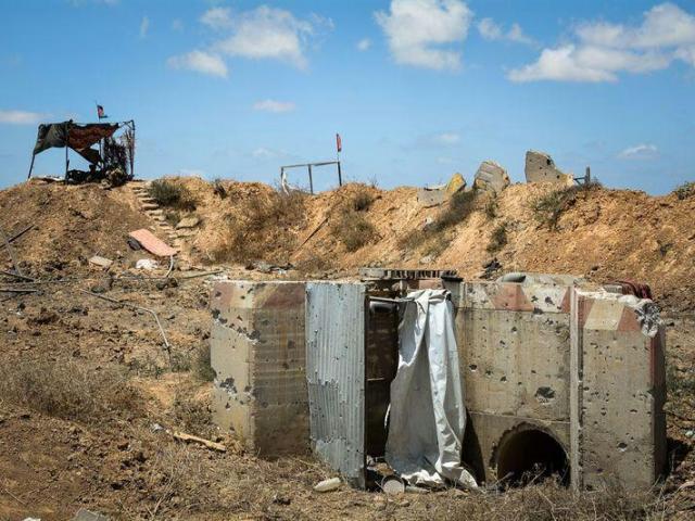 Entrance to tunnel uncovered in southern Gaza Strip