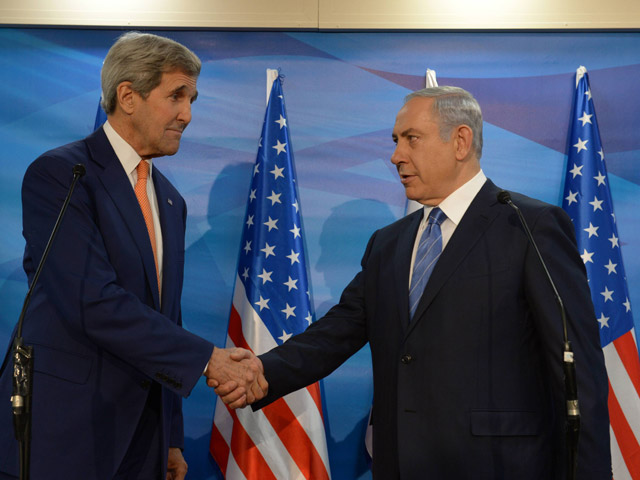 PM Netanyahu meets with US Sec of State Kerry in Jerusalem