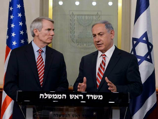 PM Netanyahu with Senator Portman in Jerusalem