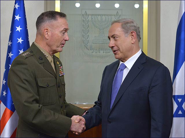 PM Netanyahu with Chairman of the Joint Chiefs of Staff, General Joseph F. Dunford Jr.