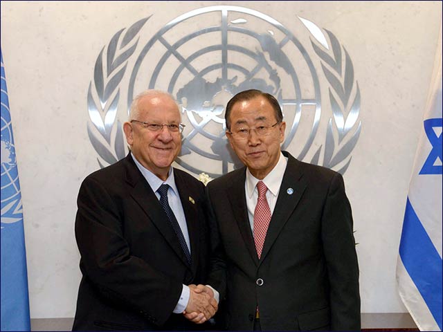 President Rivlin meeting with UN Secretary General Ban Ki-moon