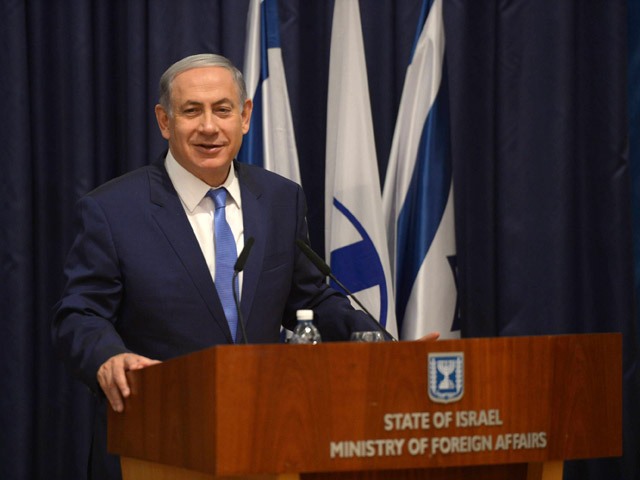 Prime Minister and Foreign Minister Netanyahu at the Foreign Ministry