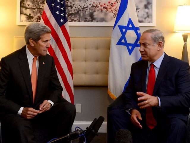 PM Netanyahu meets with US Secretary of State John Kerry