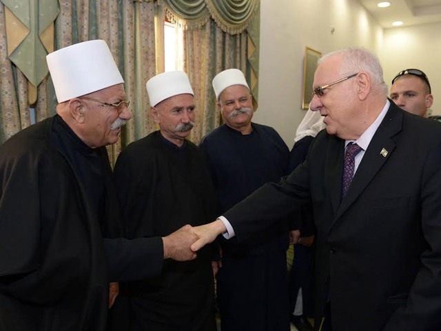 President Rivlin meets with members of the Druze community