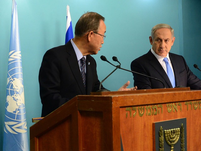 PM Netanyahu meets with UN Sec. Gen. Ban Ki-moon