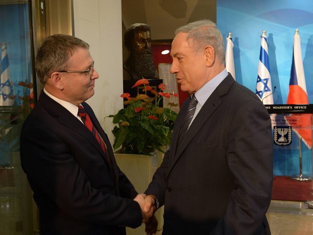 PM Netanyahu meets with Czech FM Lubomir Zaoralek