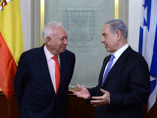 PM Netanyahu meets Spanish FM Spanish FM Garcia-Margallo