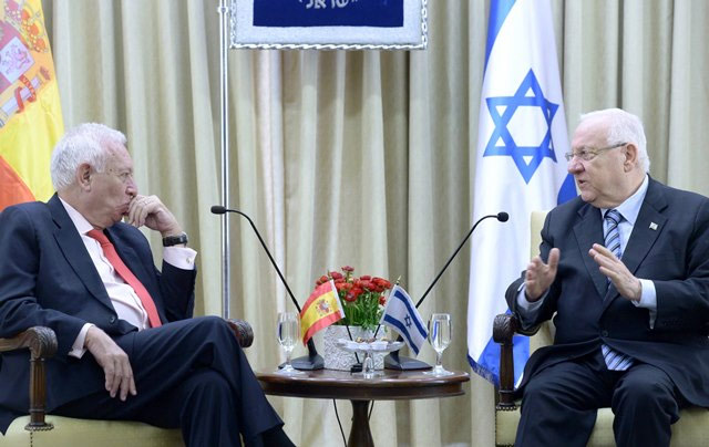 President Rivlin holds meeting with Spanish FM Garcia-Margallo