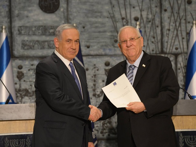 President Rivlin charges Benjamin Netanayhu with forming next government