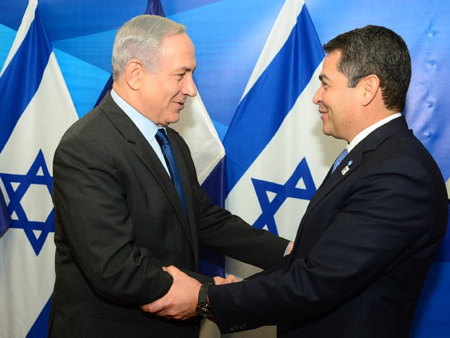 PM Netanyahu with Honduras President Juan Orlando Hernández