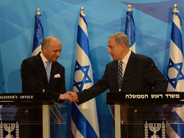 PM Netanyahu meets with French FM Fabius