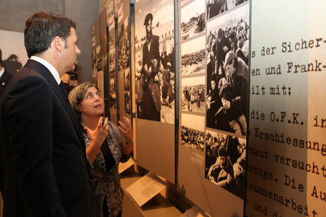 Italian PM Renzi at Yad Vashem