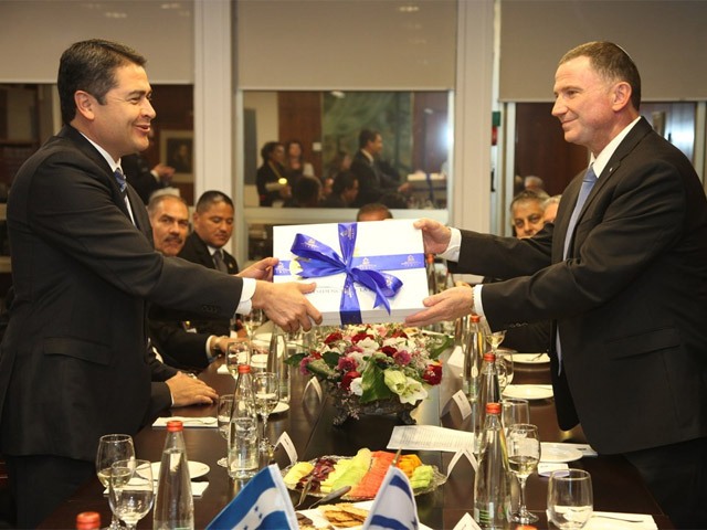 Knesset Speaker Edelstein meets Honduras President Hernández