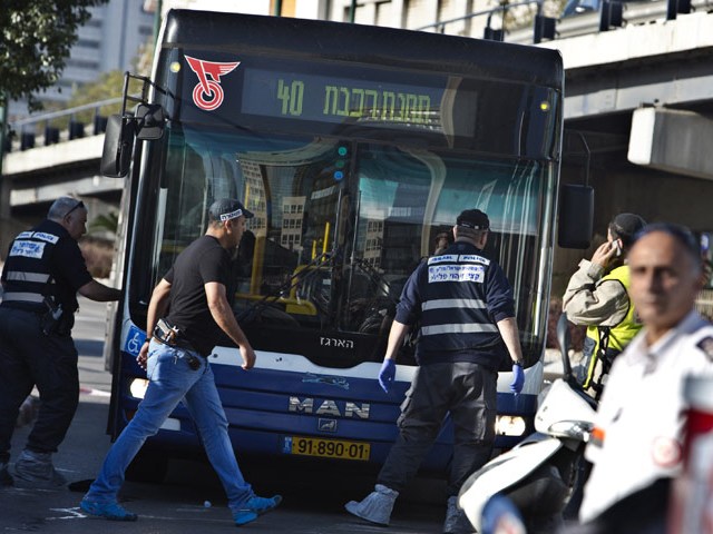 Scene of terror attack on Tel Aviv bus