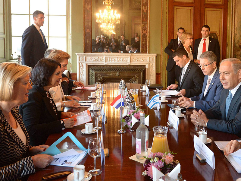 PM Netanyahu in the meeting with senior Dutch Parliamentarians