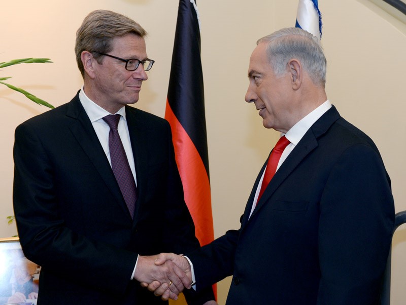 PM Netanyahu with former German FM Westerwelle, 2012