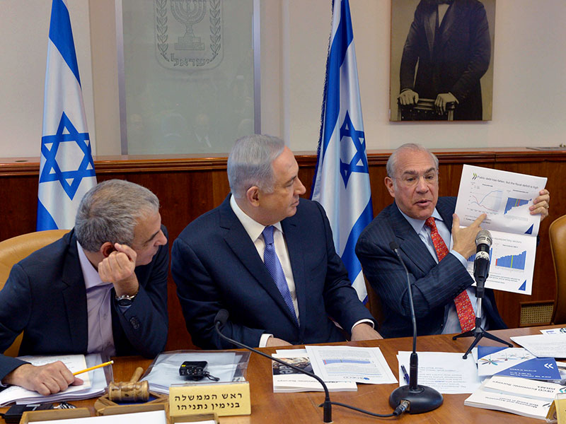 OECD Secretary-General Angel Gurria at today's Cabinet meeting