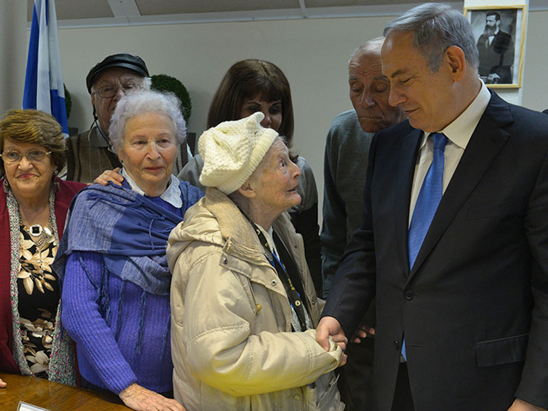 PM Netanyahu meets with Holocaust survivors