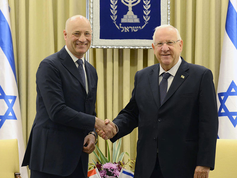 President Rivlin with the new Austrian ambassador, H.E. Mr. Martin Weiss