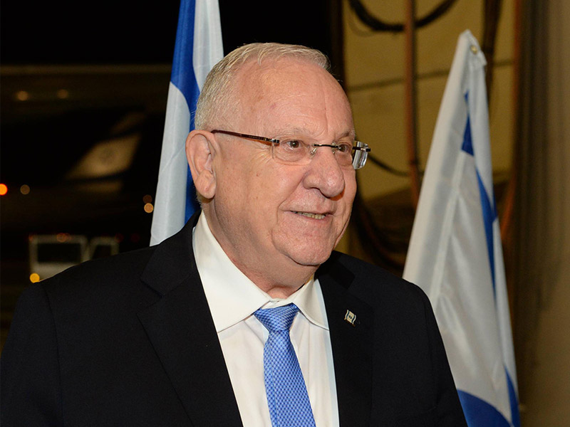 President Rivlin prior to his departure to India