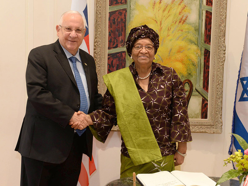 President Rivlin meets Liberian President Ellen Johnson Sirleaf