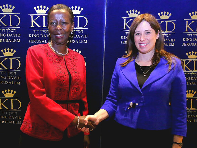 Dep FM Hotovely with Rwanda FM Ms. Louise Mushikiwabo