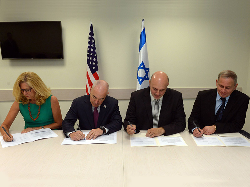 Signing of the joint Israel-US declaration on operative cyber defense cooperation