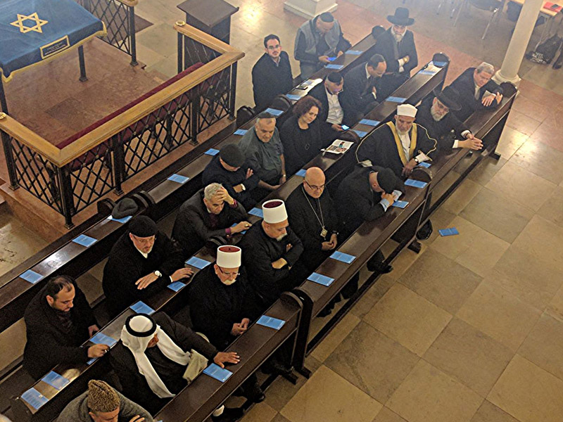 The religious leaders at a Warsaw synagogue