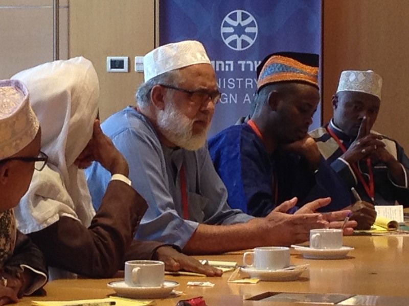 African Muslim religious leaders at the Foreign Ministry in Jerusalem