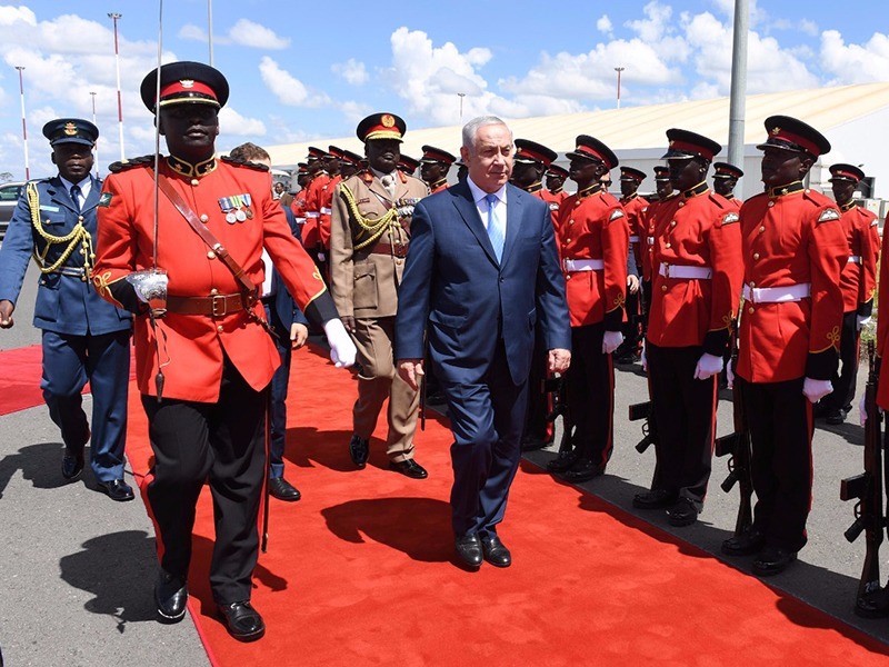 PM Netanyahu arrives in Nairobi, Kenya