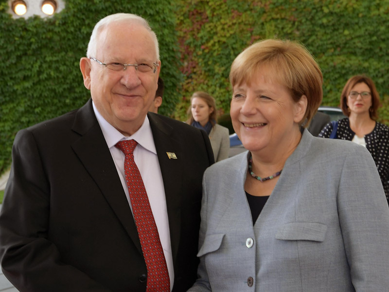 President Rivlin with German Chancellor Angela Merkel