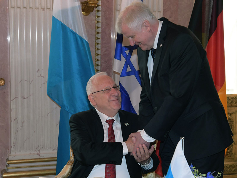 President Rivlin with Bavarian Minister-President Seehofer