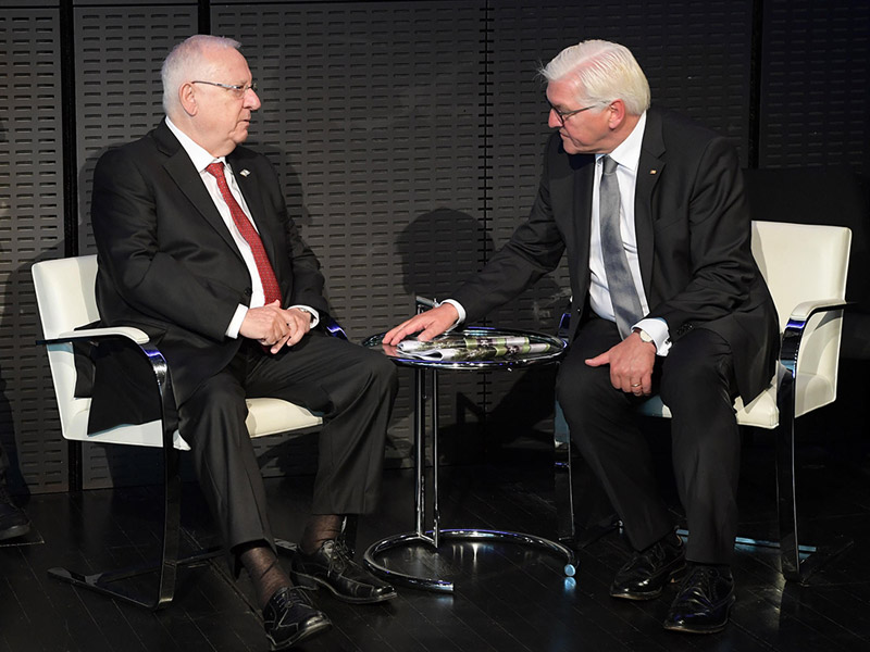 President Rivlin with German President Dr. Frank-Walter Steinmeier