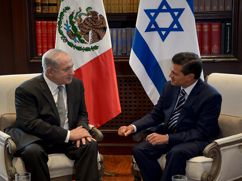 PM Netanyahu with Mexican President Nieto