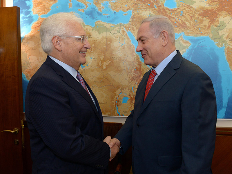 PM Netanyahu with US Ambassador to Israel David Friedman.