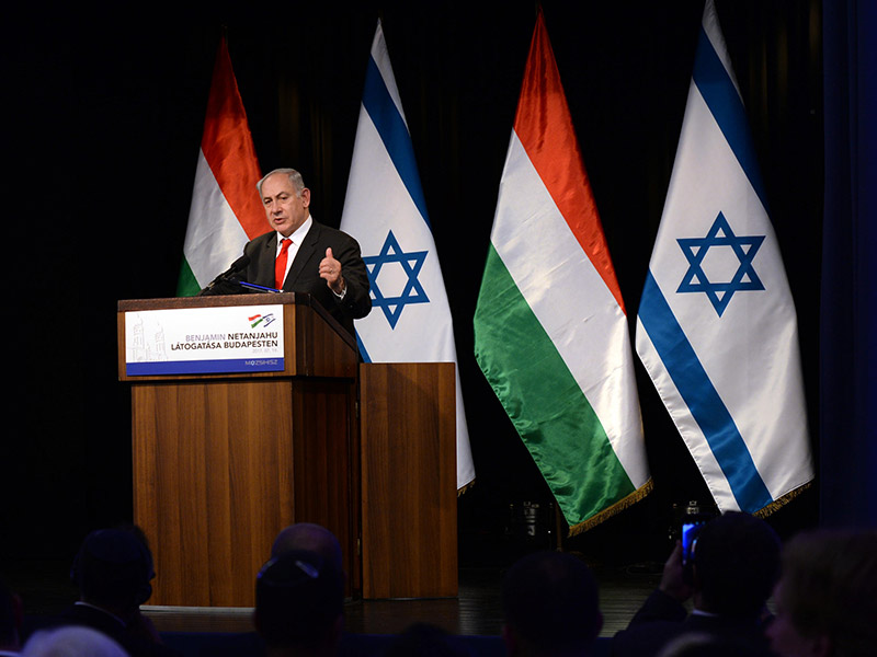 PM Netanyahu at the Dohany Street Synagogue in Budapest