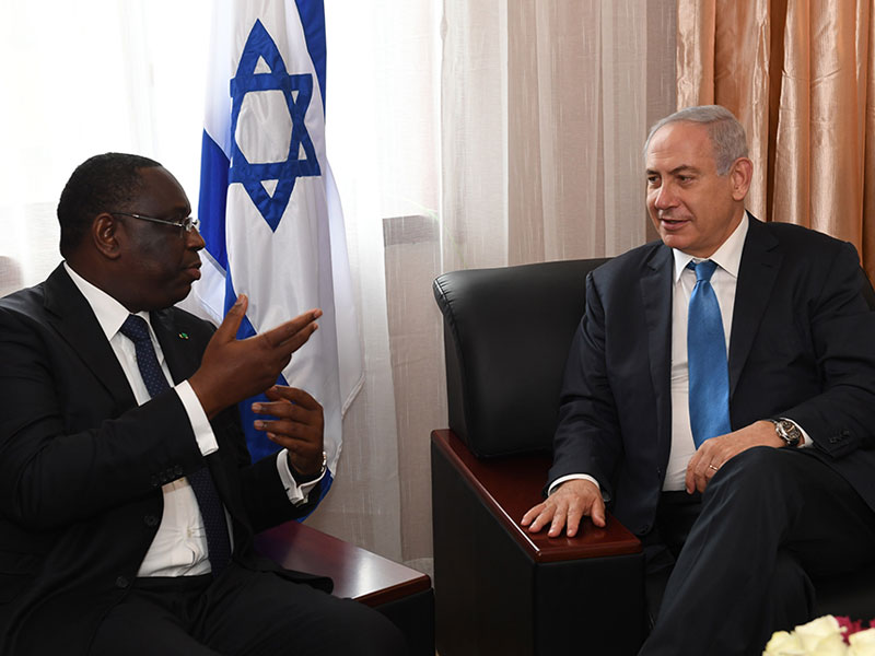 PM Netanyahu with Senegal President Macky Sall.