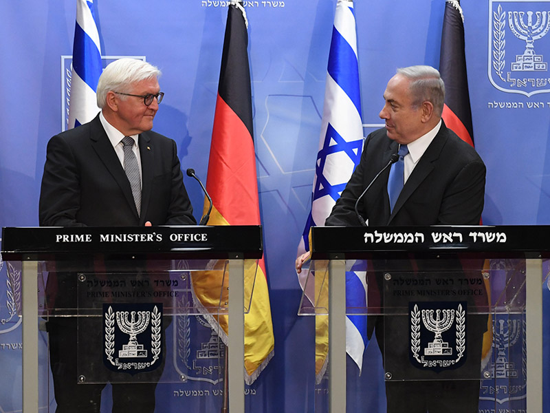 PM Netanyahu  with German President Dr. Frank-Walter Steinmeier