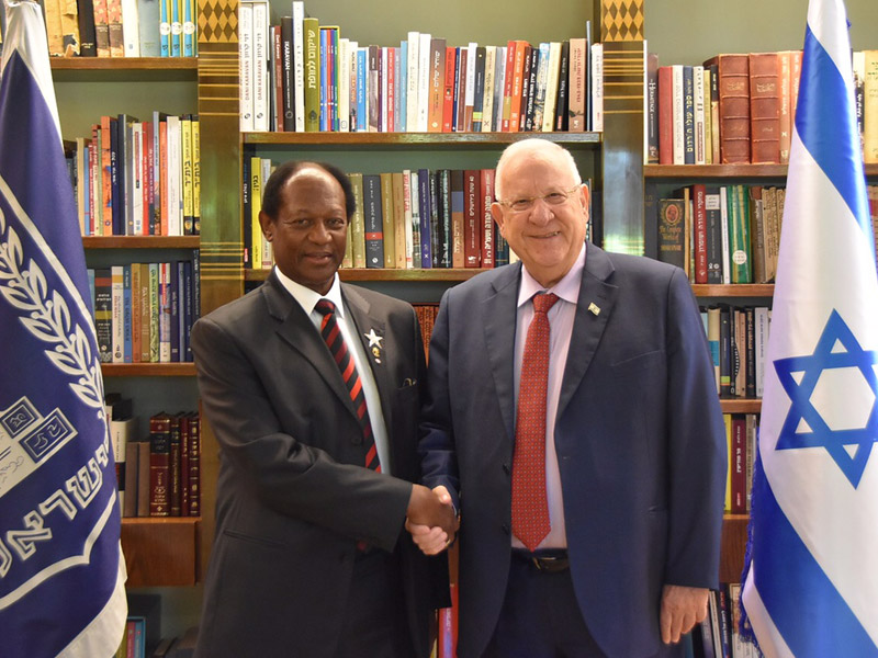 President Rivlin with Bishop Lekganyana in Jerusalem