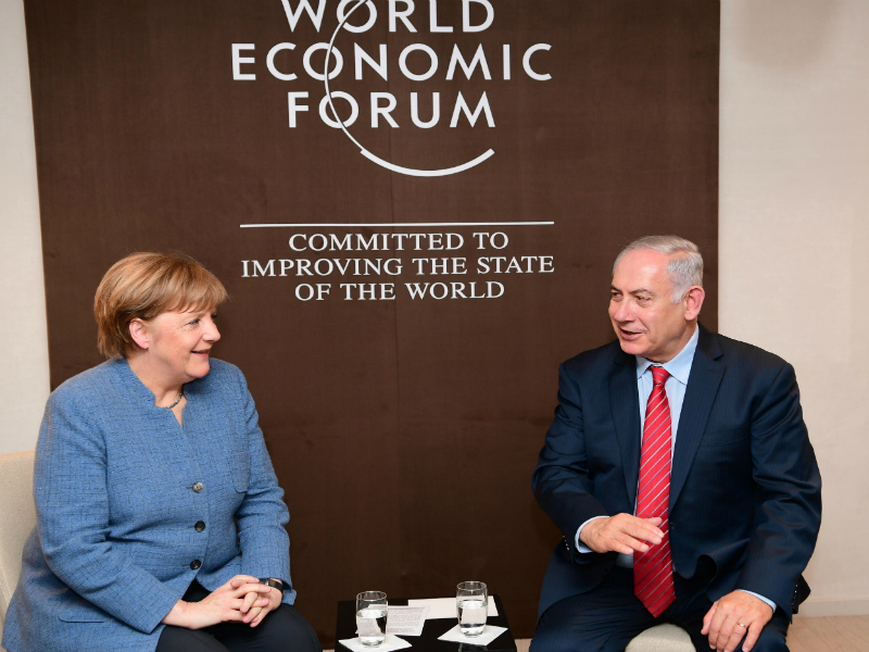 PM Netanyahu and German Chancellor Merkel